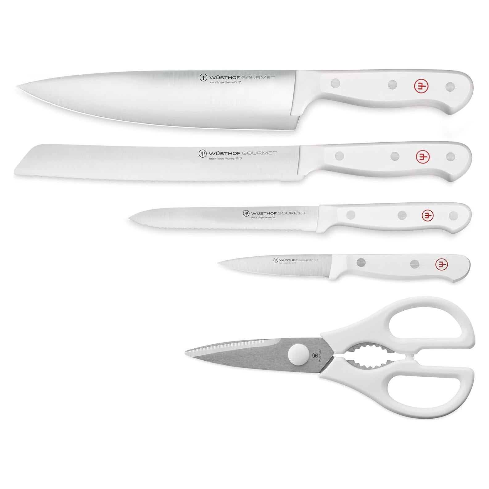 Conjunto de Cuchillos Wüsthof Gourmet Blanco 5 Piezas