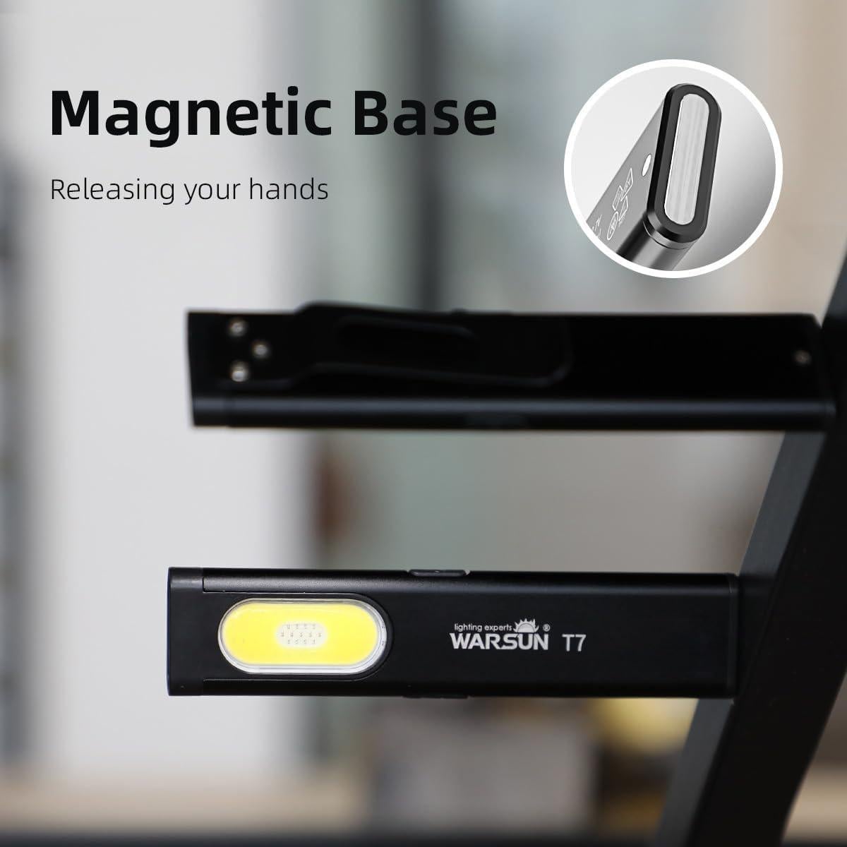 Linterna LED WARSUN T7 675LM Recargable USB-C IPX4