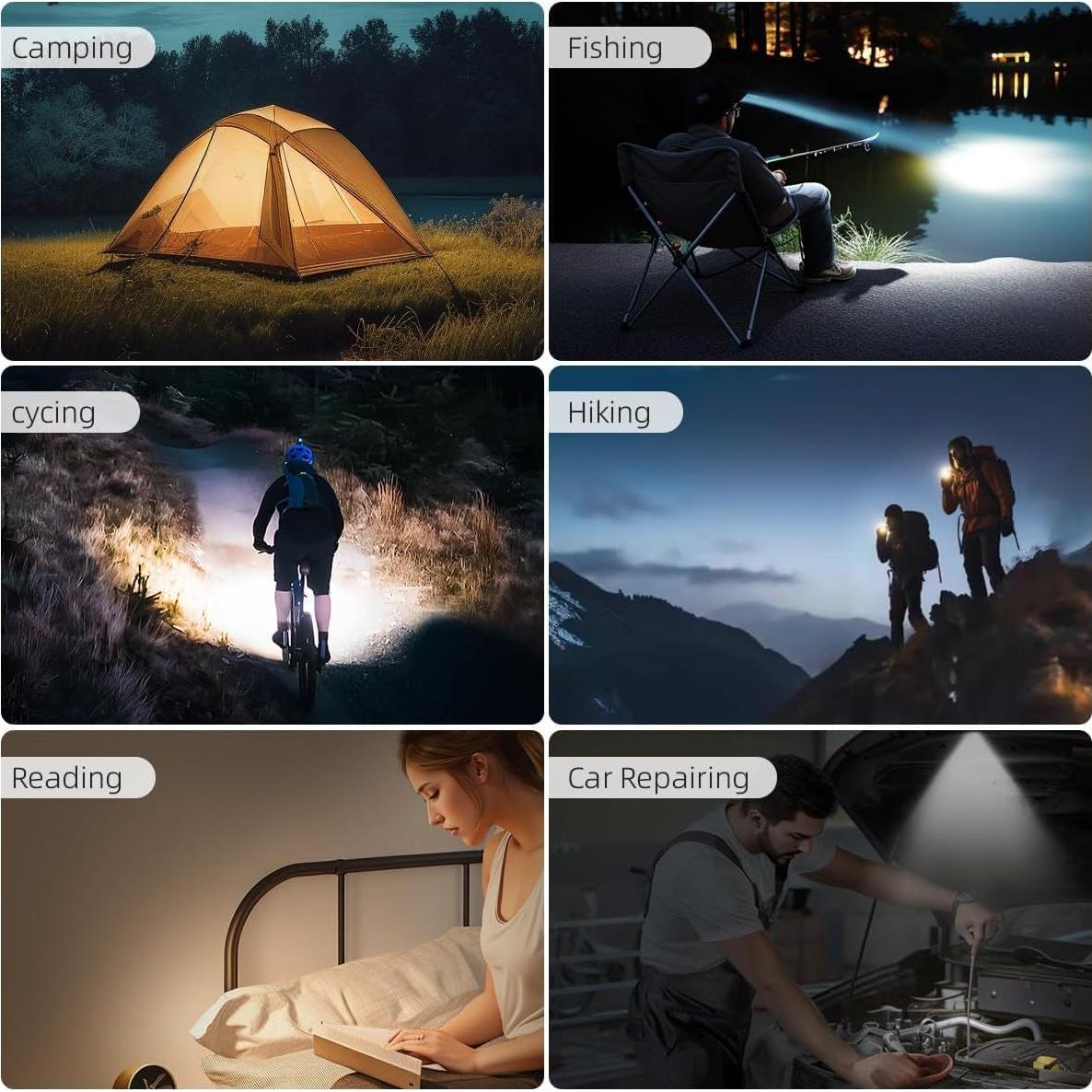 Linterna LED WARSUN T7 675LM Recargable USB-C IPX4