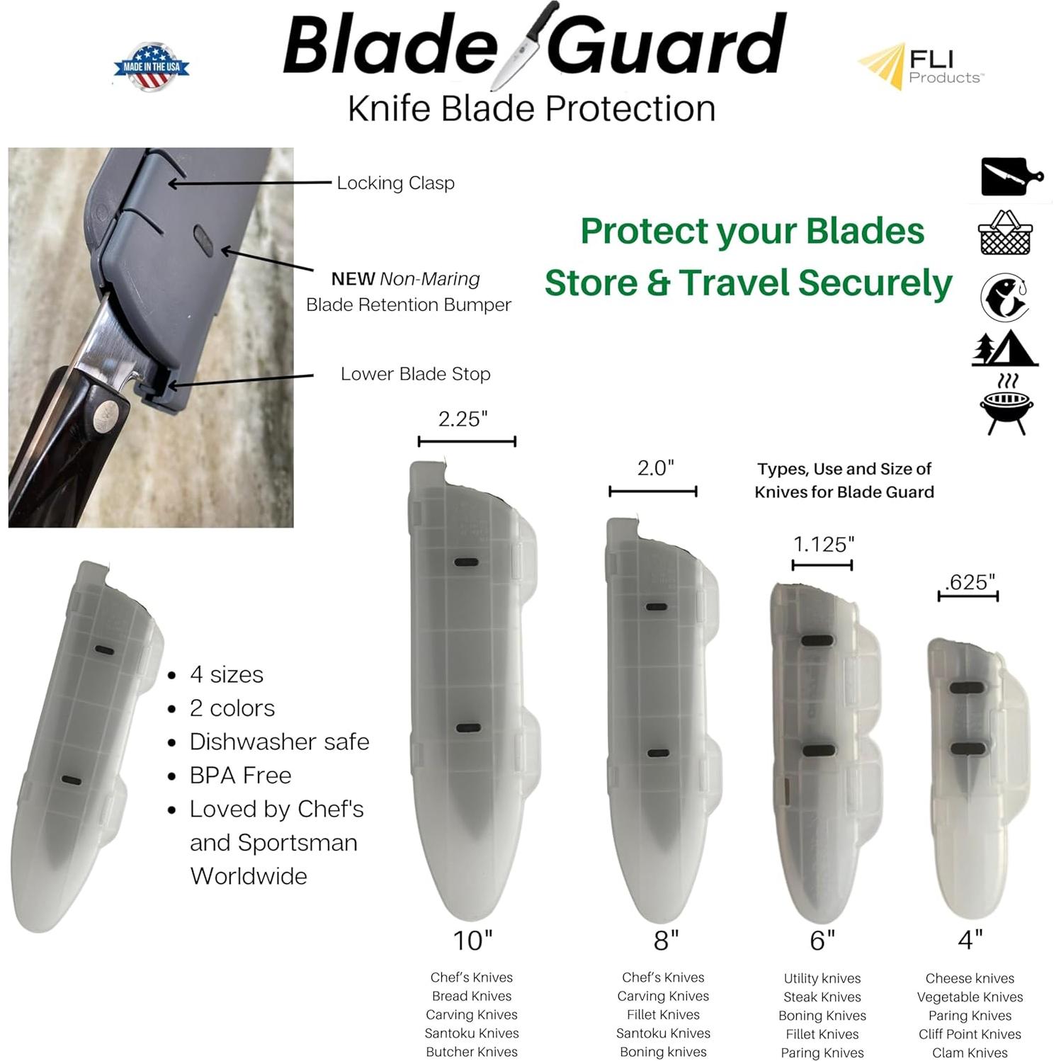 Cubierta Protectora para Cuchillos Blade Guard 10.16 cm Transparente