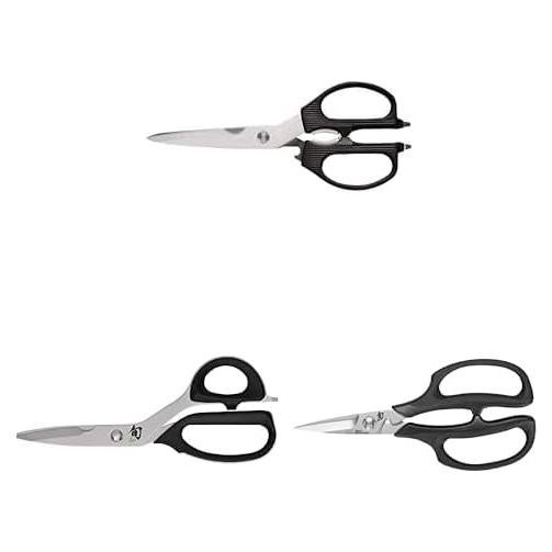 Tijeras multiusos Shun de acero inoxidable, 3.5 y 7.5 pulgadas