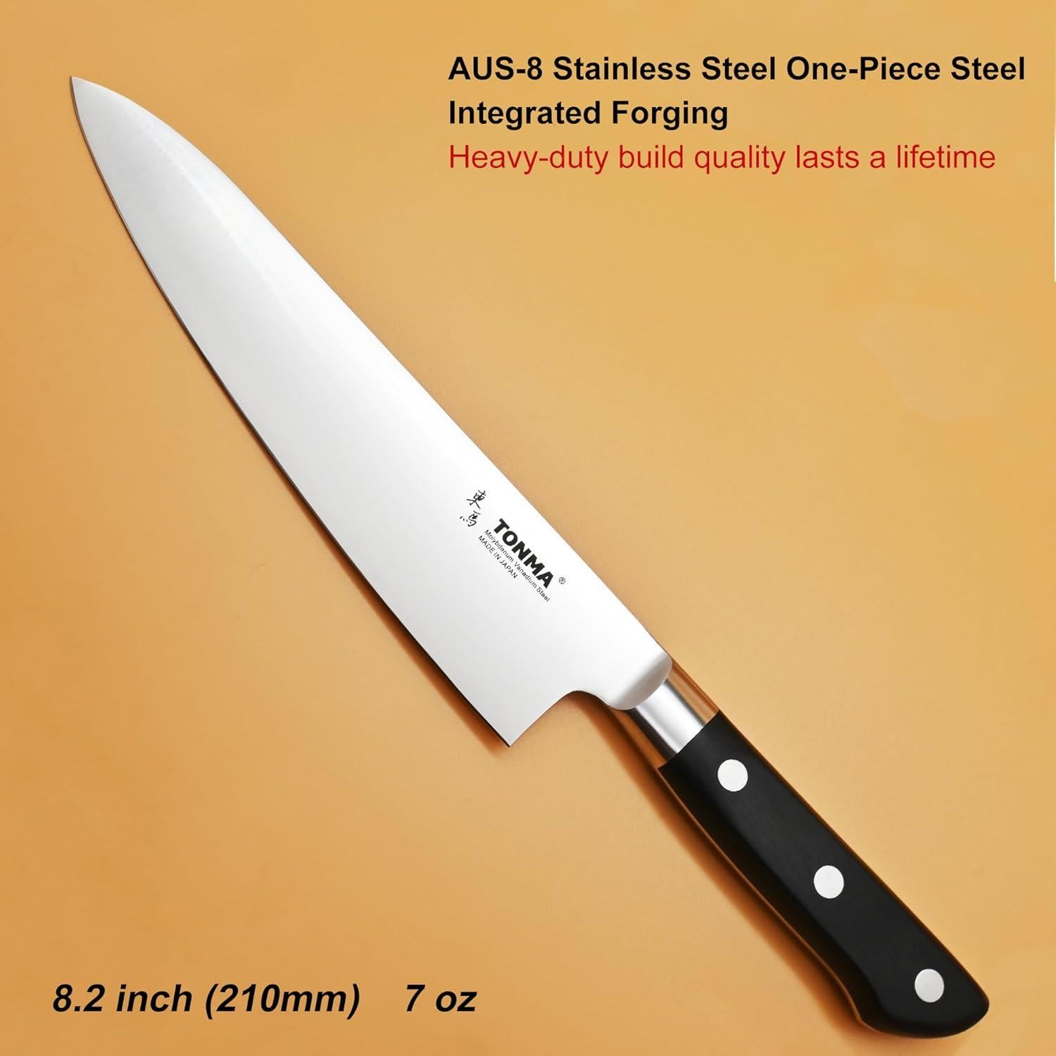 Cuchillo de Chef Japonés TONMA TCK-1 20.8 cm Acero Inoxidable