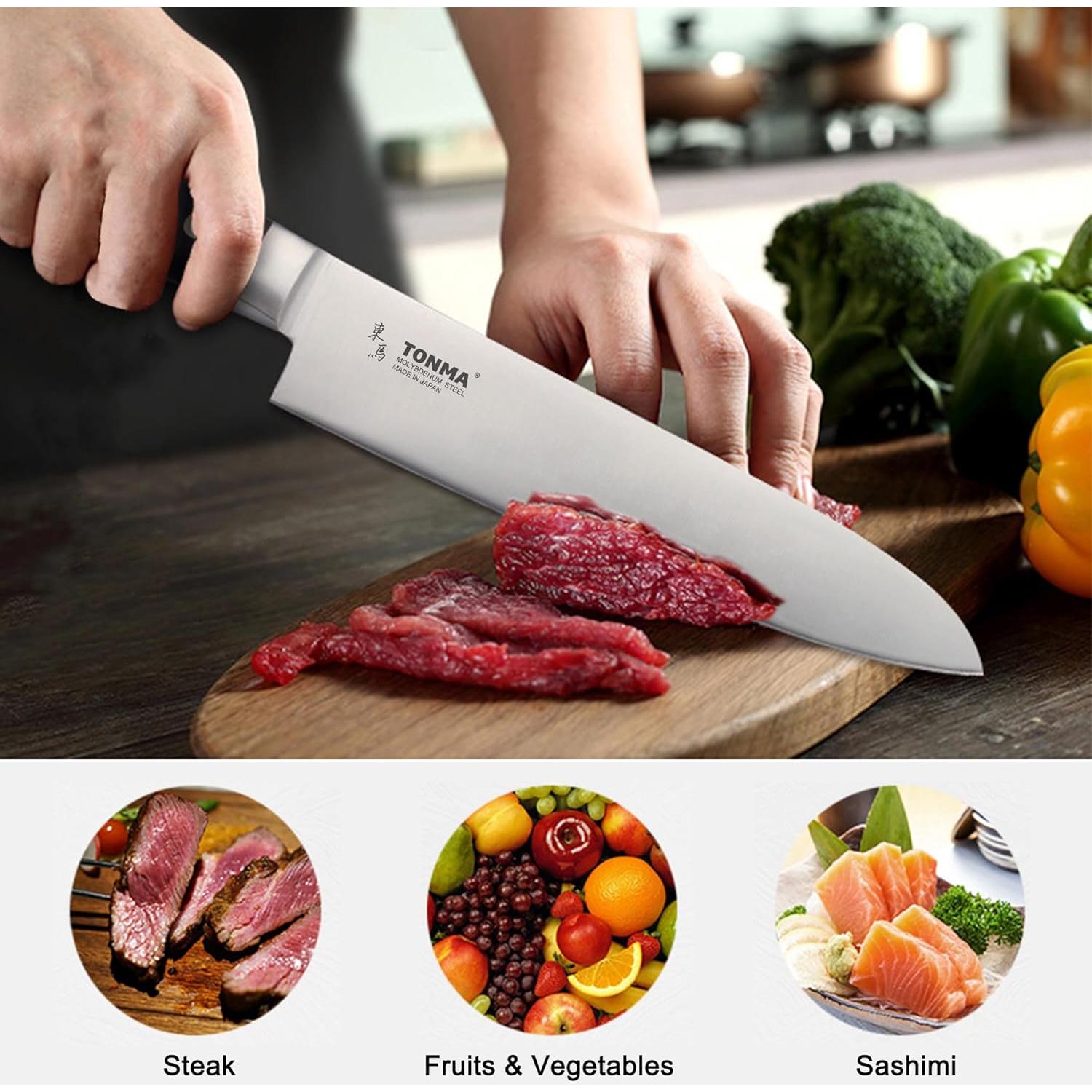 Cuchillo de Chef Japonés TONMA TCK-1 20.8 cm Acero Inoxidable