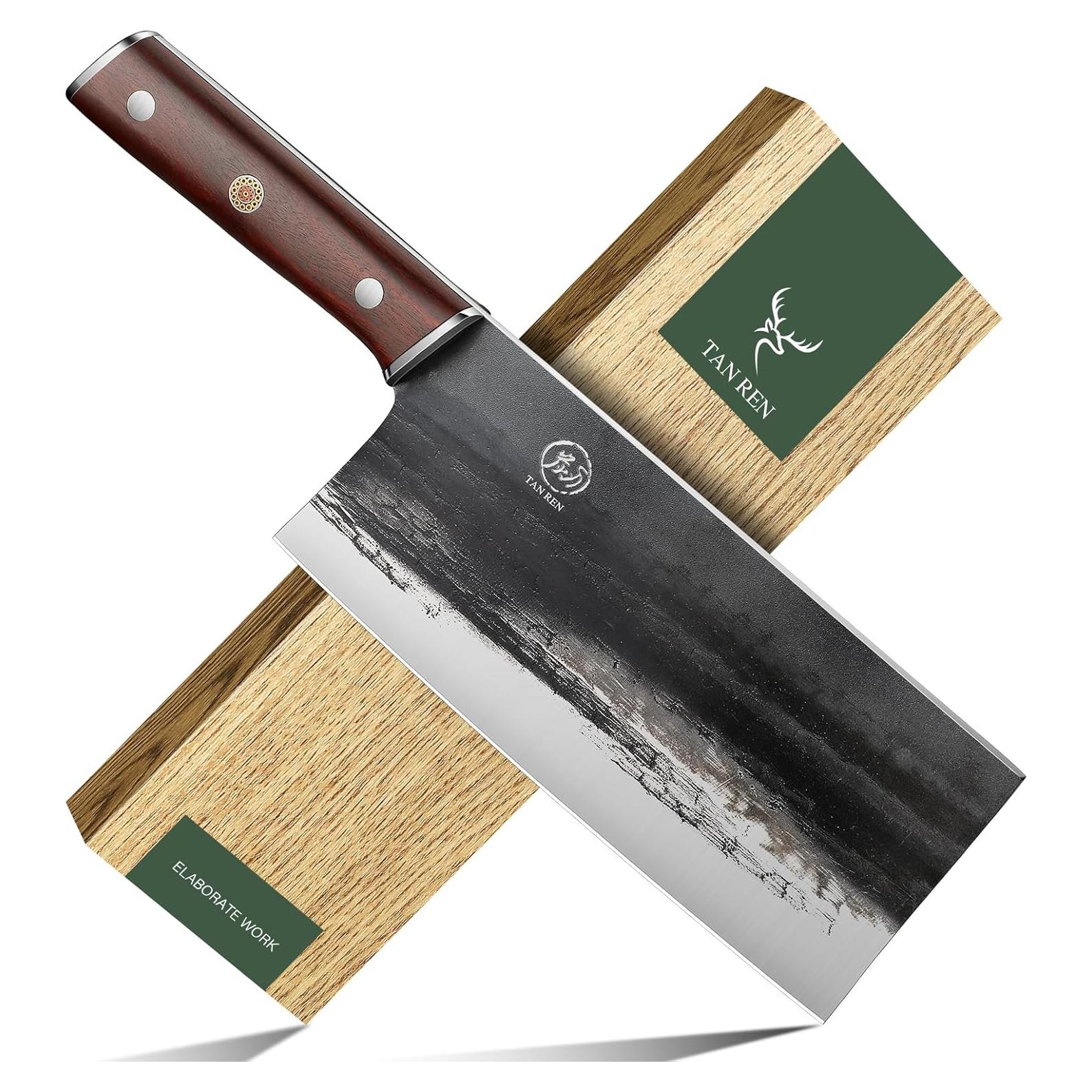 Cuchillo de Carnicero TAN REN 20.32 cm Acero al Carbono