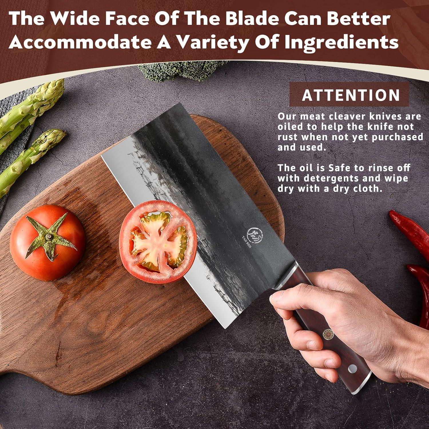 Cuchillo de Carnicero TAN REN 20.32 cm Acero al Carbono