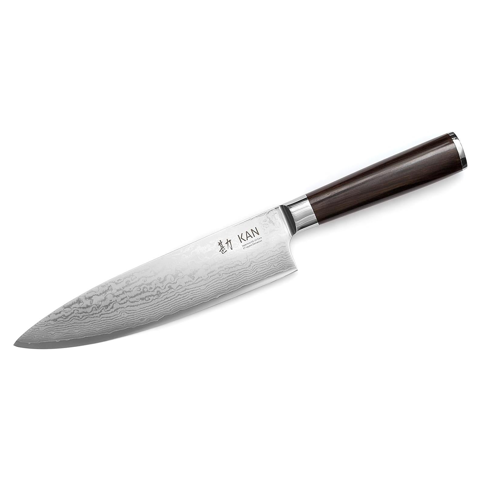 Cuchillo de Chef KAN Core 20 cm VG-10 Damasco Mango Ébano