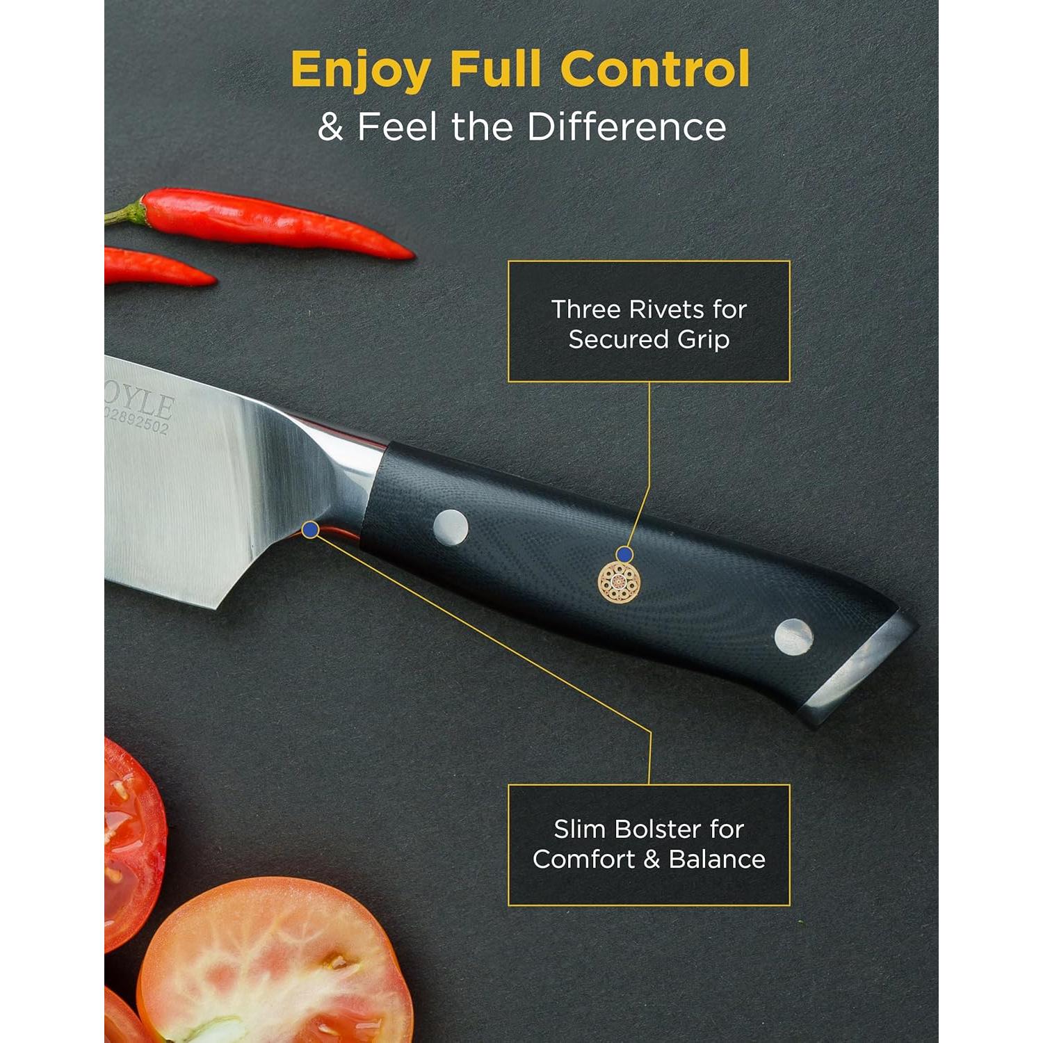 Cuchillo de Chef Guilfoyle 20 cm Acero Inoxidable G10