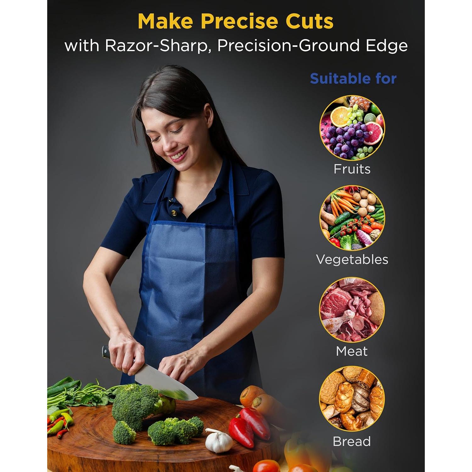 Cuchillo de Chef Guilfoyle 20 cm Acero Inoxidable G10