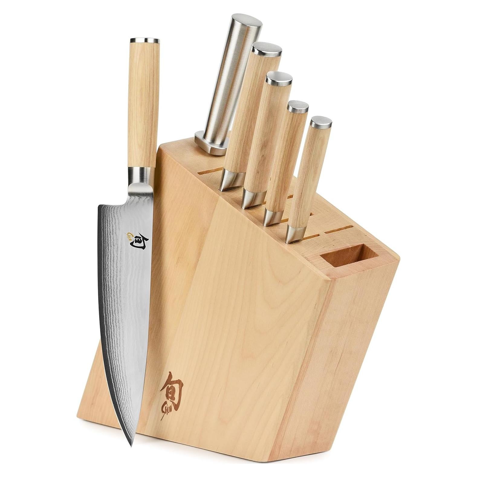 Conjunto de cuchillos Shun Classic Blonde 7 piezas con bloque