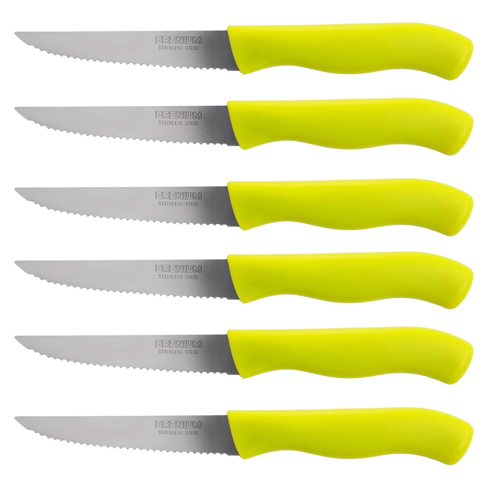 Juego de Cuchillos de Pelar Brenium 6 Piezas 10 cm Acero Inoxidable