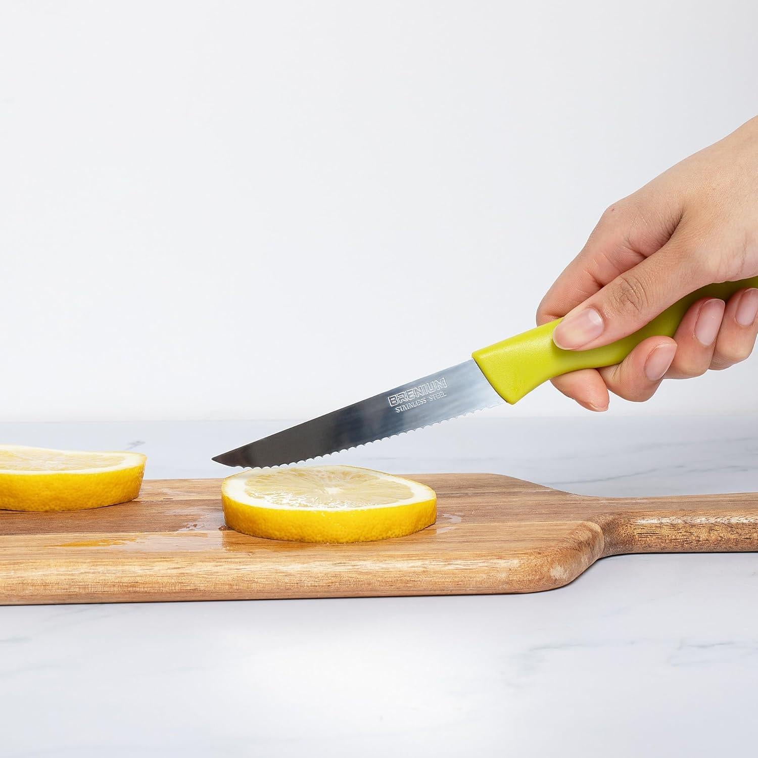 Juego de Cuchillos de Pelar Brenium 6 Piezas 10 cm Acero Inoxidable