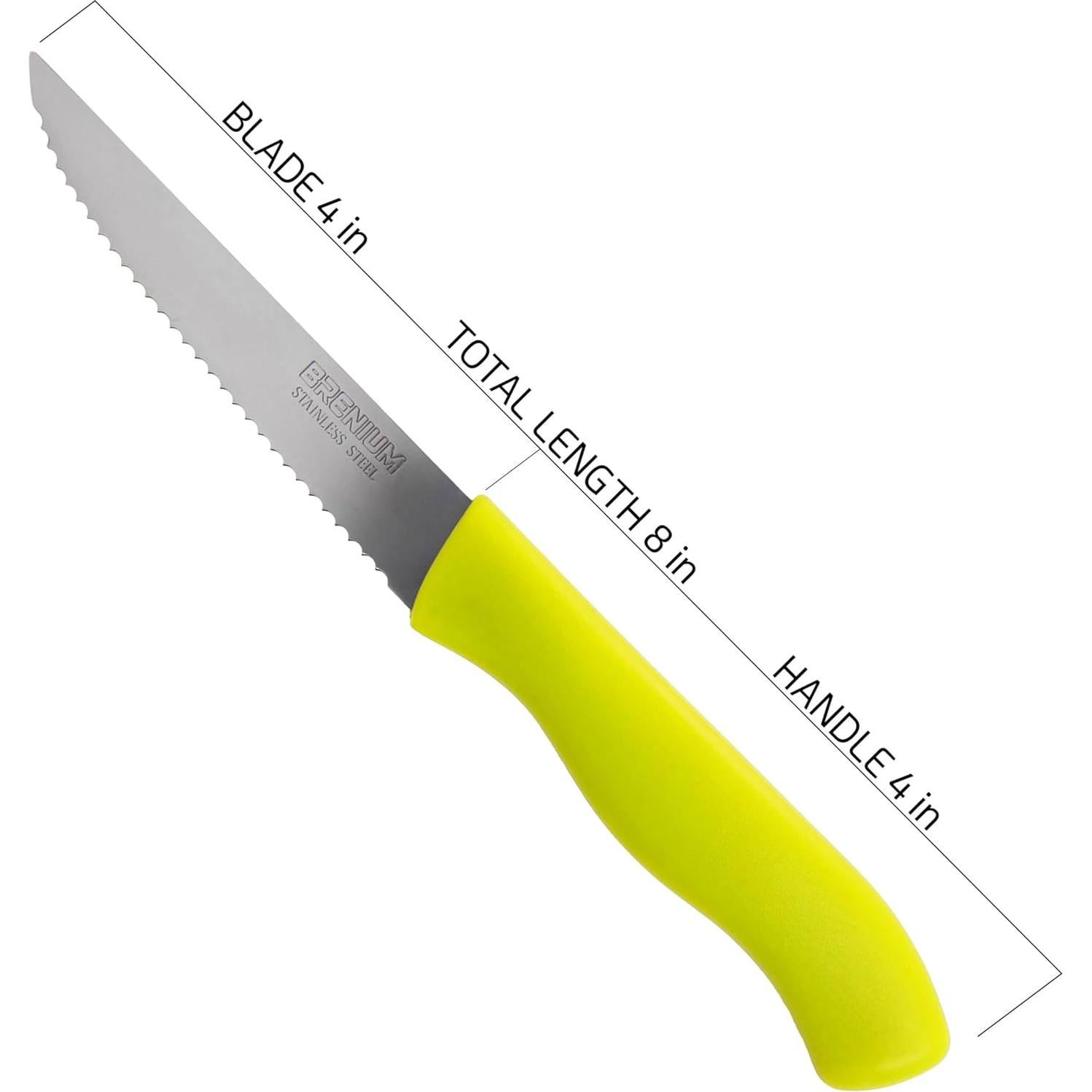 Juego de Cuchillos de Pelar Brenium 6 Piezas 10 cm Acero Inoxidable