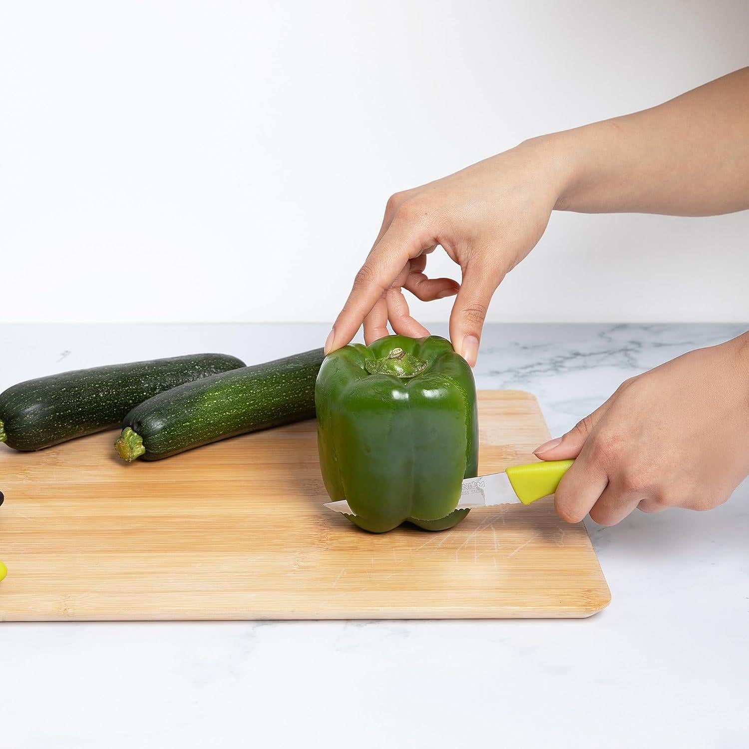 Juego de Cuchillos de Pelar Brenium 6 Piezas 10 cm Acero Inoxidable