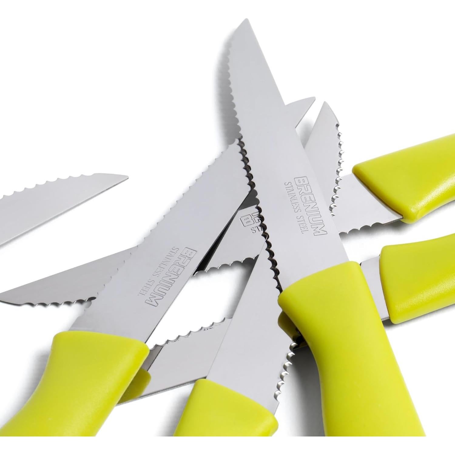 Juego de Cuchillos de Pelar Brenium 6 Piezas 10 cm Acero Inoxidable