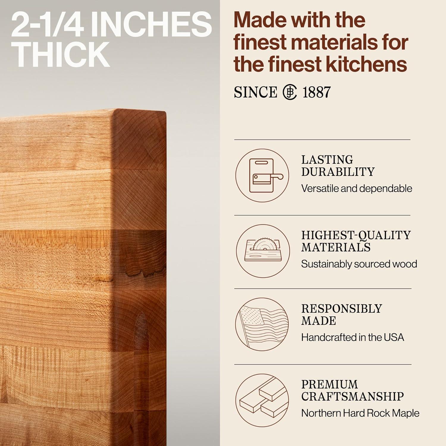 Tabla de Cortar Rectangular John Boos RA-Board 61x46 cm Madera Arce