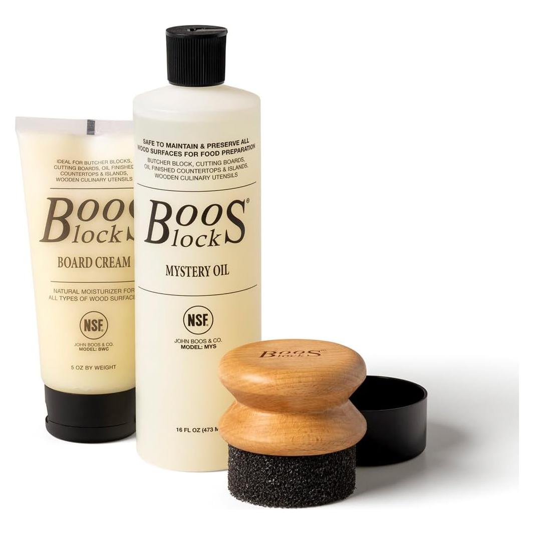Juego de Cuidado 3 Piezas John Boos - Aceite y Crema para Madera