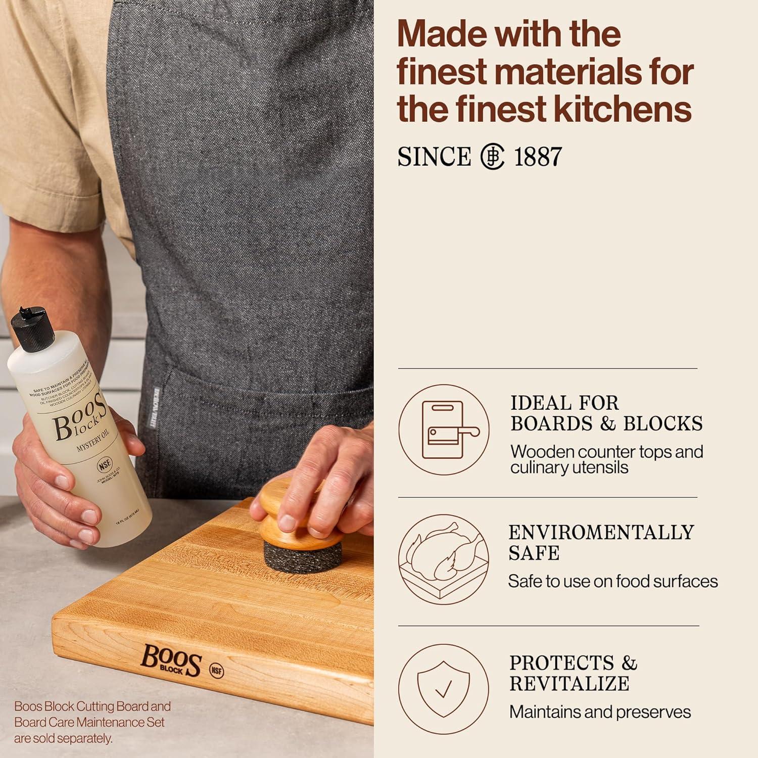 Juego de Cuidado 3 Piezas John Boos - Aceite y Crema para Madera