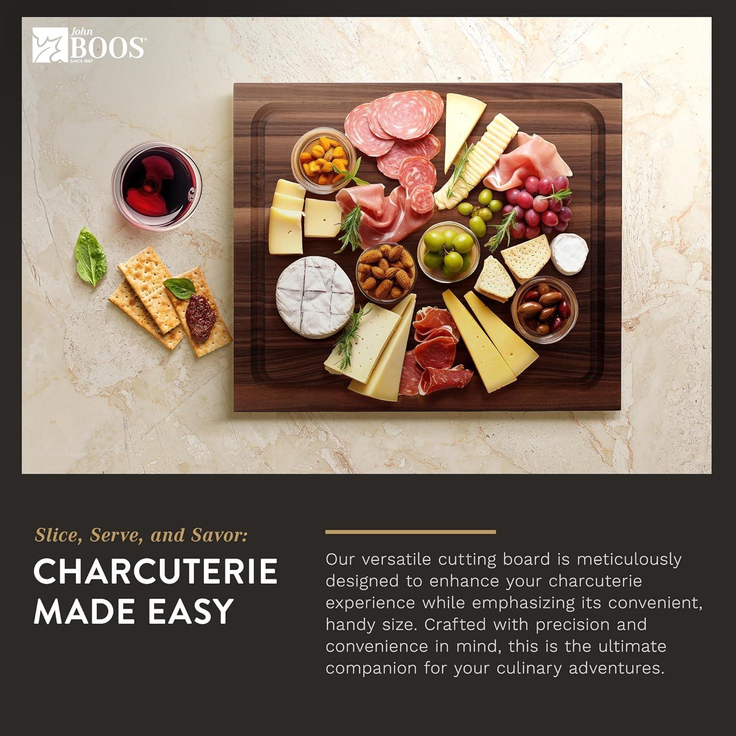 Tabla de Cortar de Madera John Boos BBQ 43x53cm Reversible