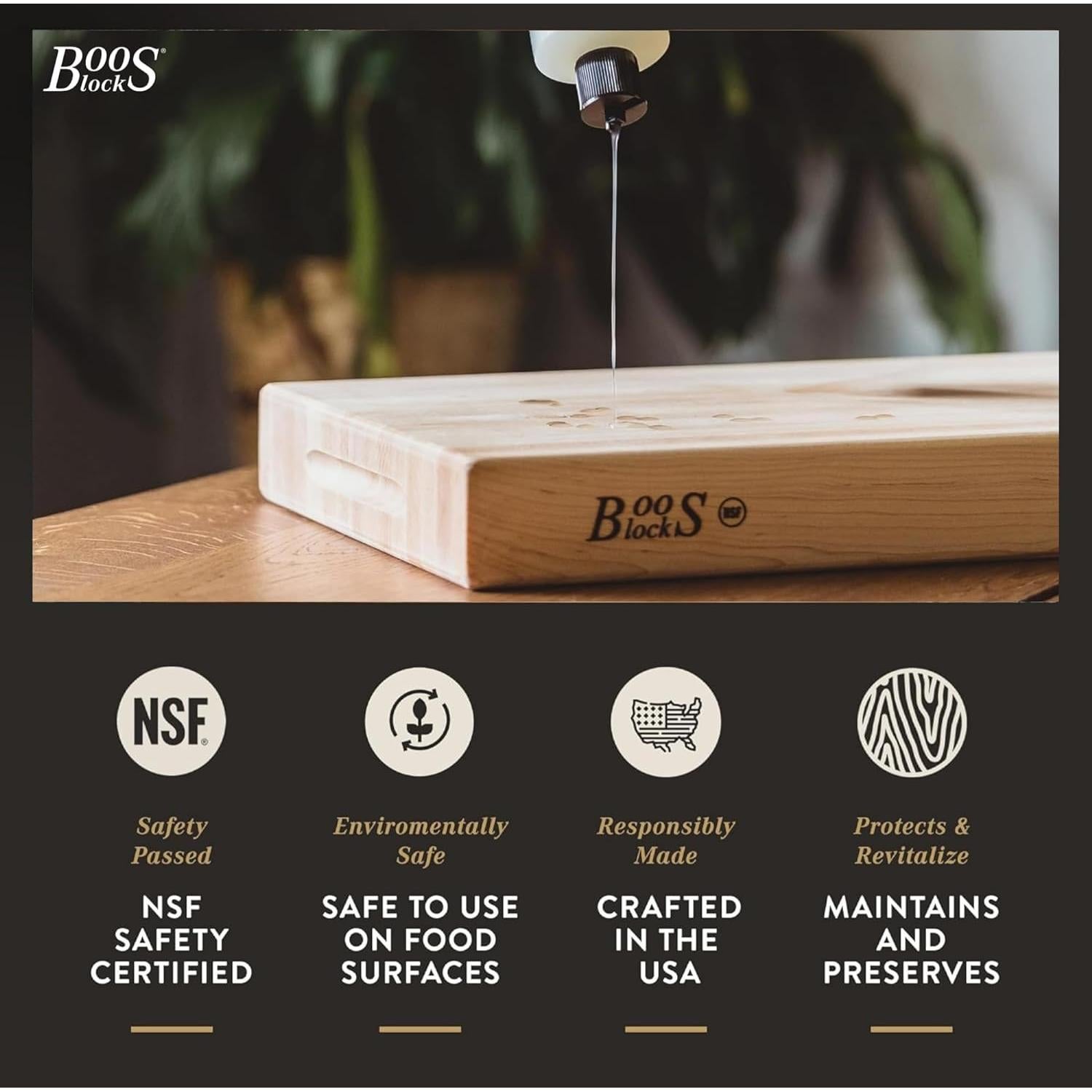 Aceite Misterioso John Boos 473 mL para Tablas de Cortar