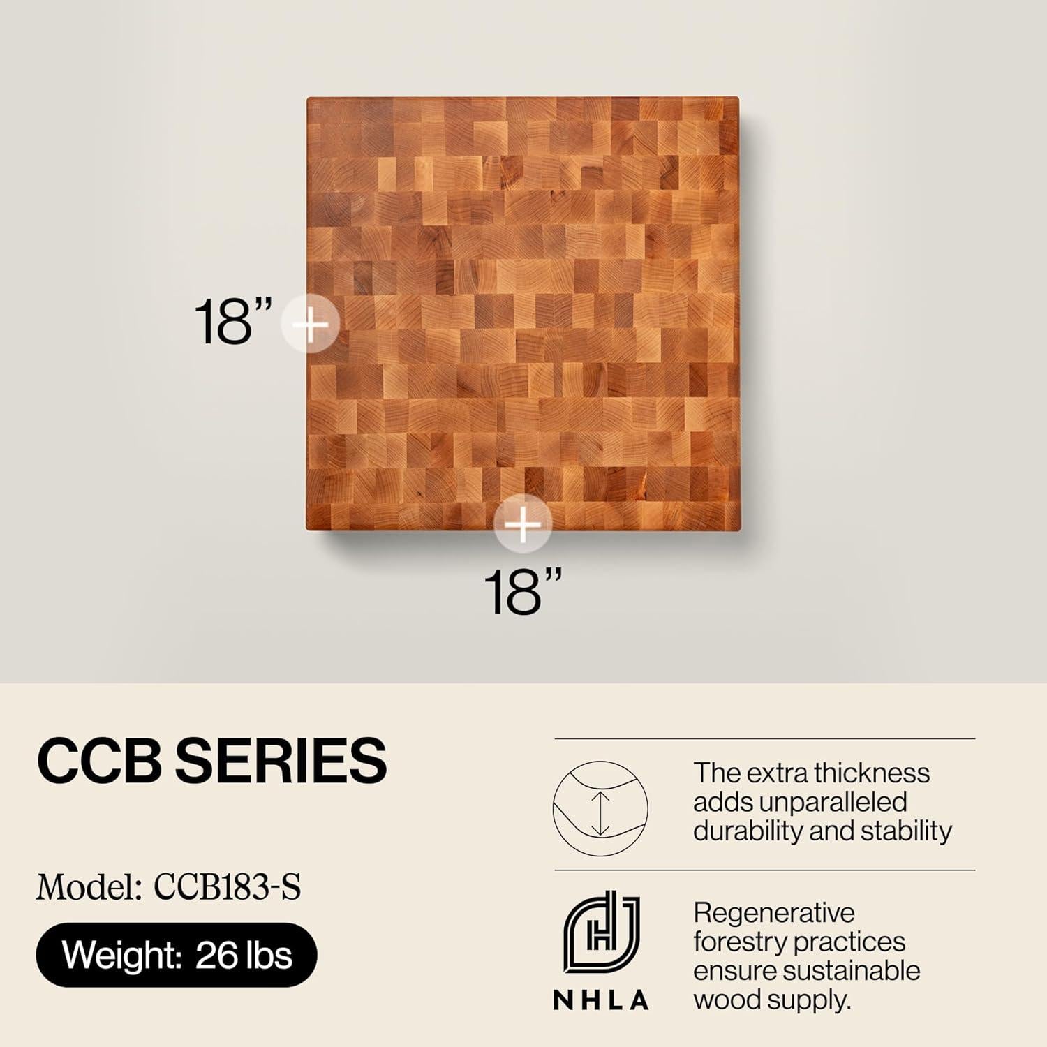 Tabla de Cortar Reversible John Boos CCB 45.72cm Madera Arce