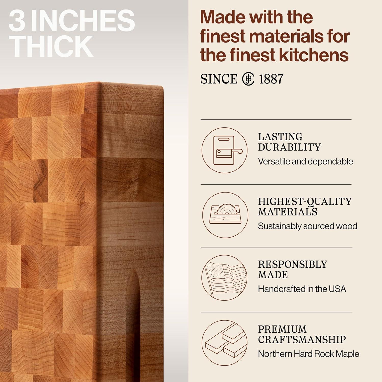 Tabla de Cortar Reversible John Boos CCB 45.72cm Madera Arce