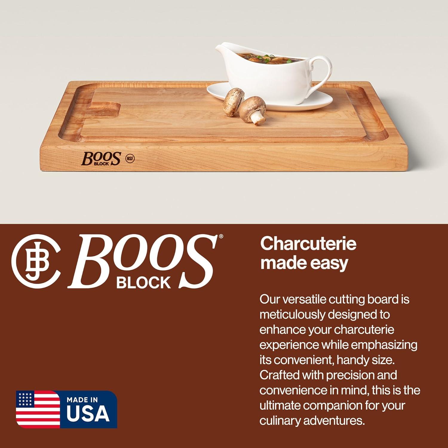 Tabla de Cortar de Madera John Boos Aujus 50.8x38.1 cm Reversible