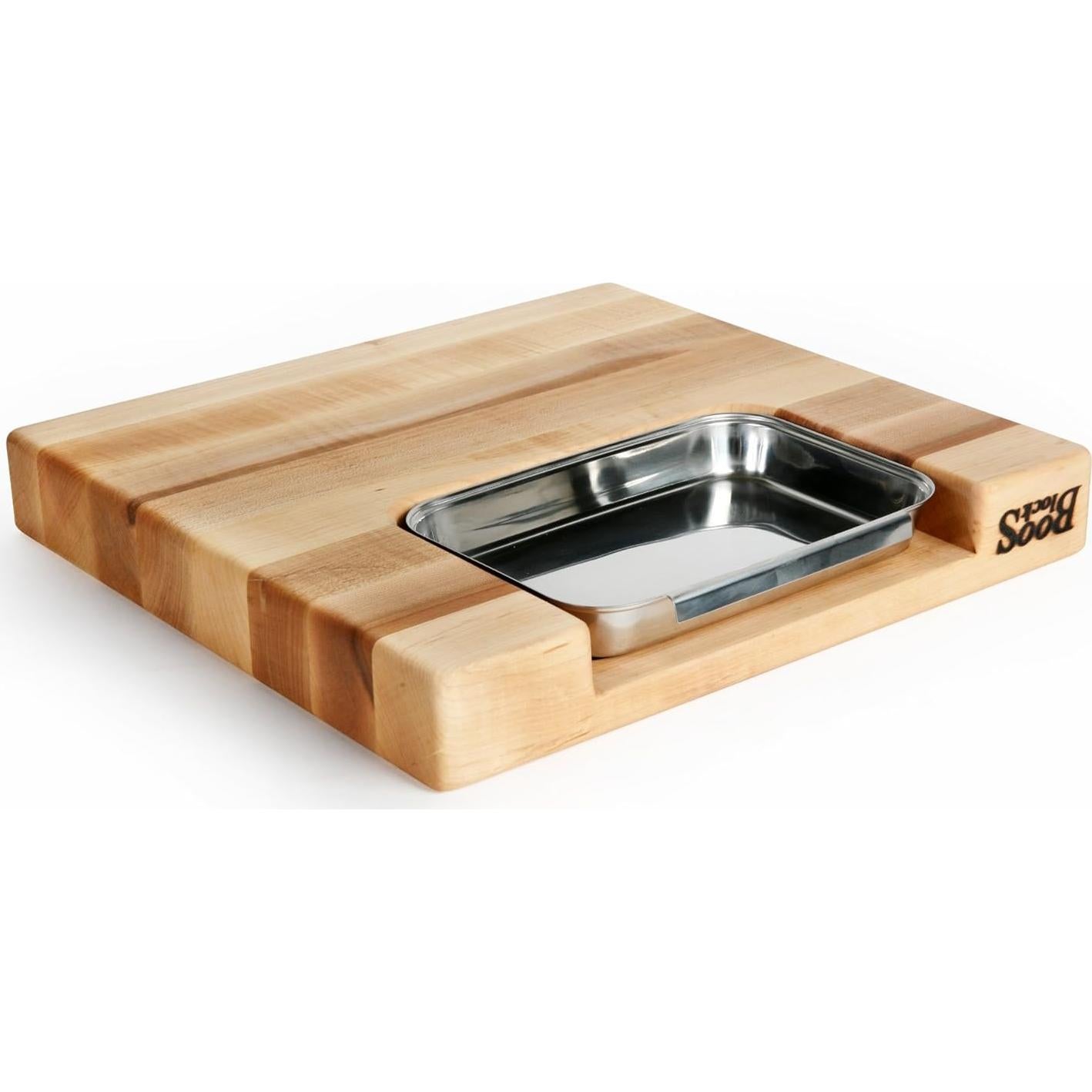 Tabla de Cortar John Boos de Madera de Arce 38x36 cm Reversible