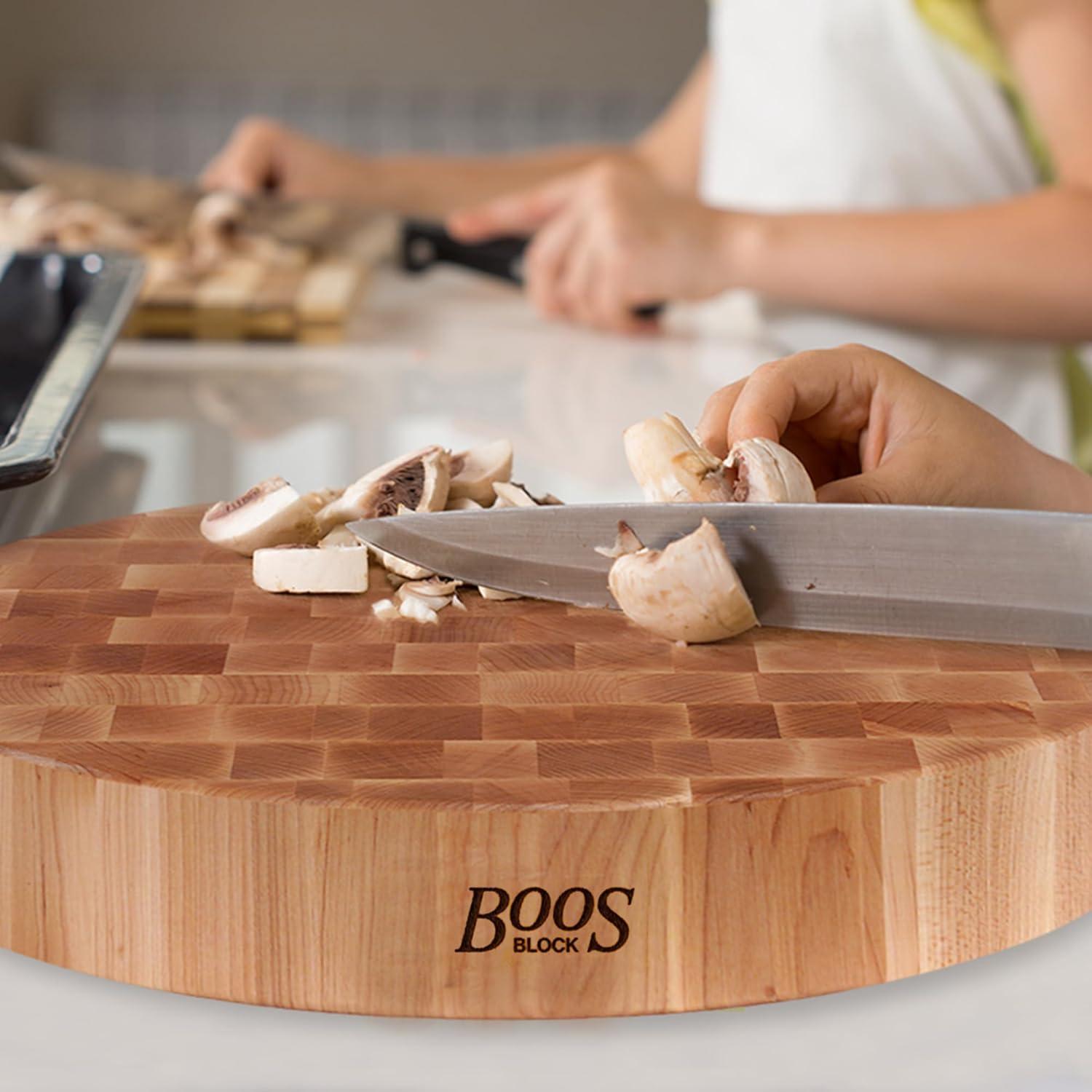 Tablero de Corte Redondo John Boos CCB de Arce 18x18 cm