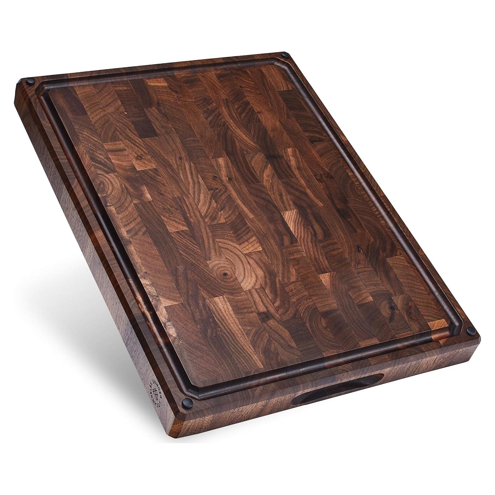 Tabla de Cortar de Madera de Nogal Sonder 43x33 cm con Canal para Jugo