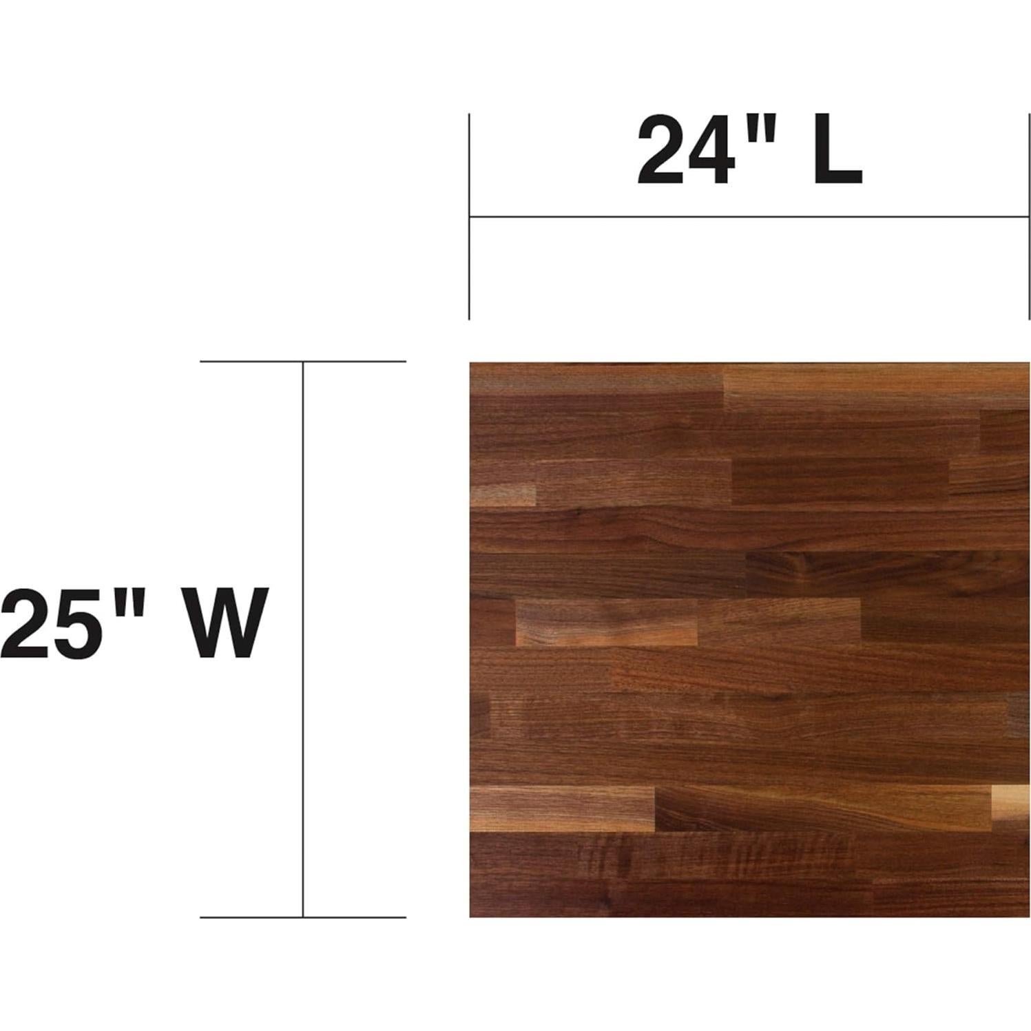 Tabla de Cortar de Madera John Boos 63.5x61cm Nogal No Reversible