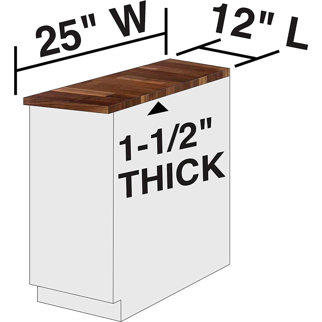 Tablero de Charcutería John Boos 63.5x30.5 cm Nogal Sólido