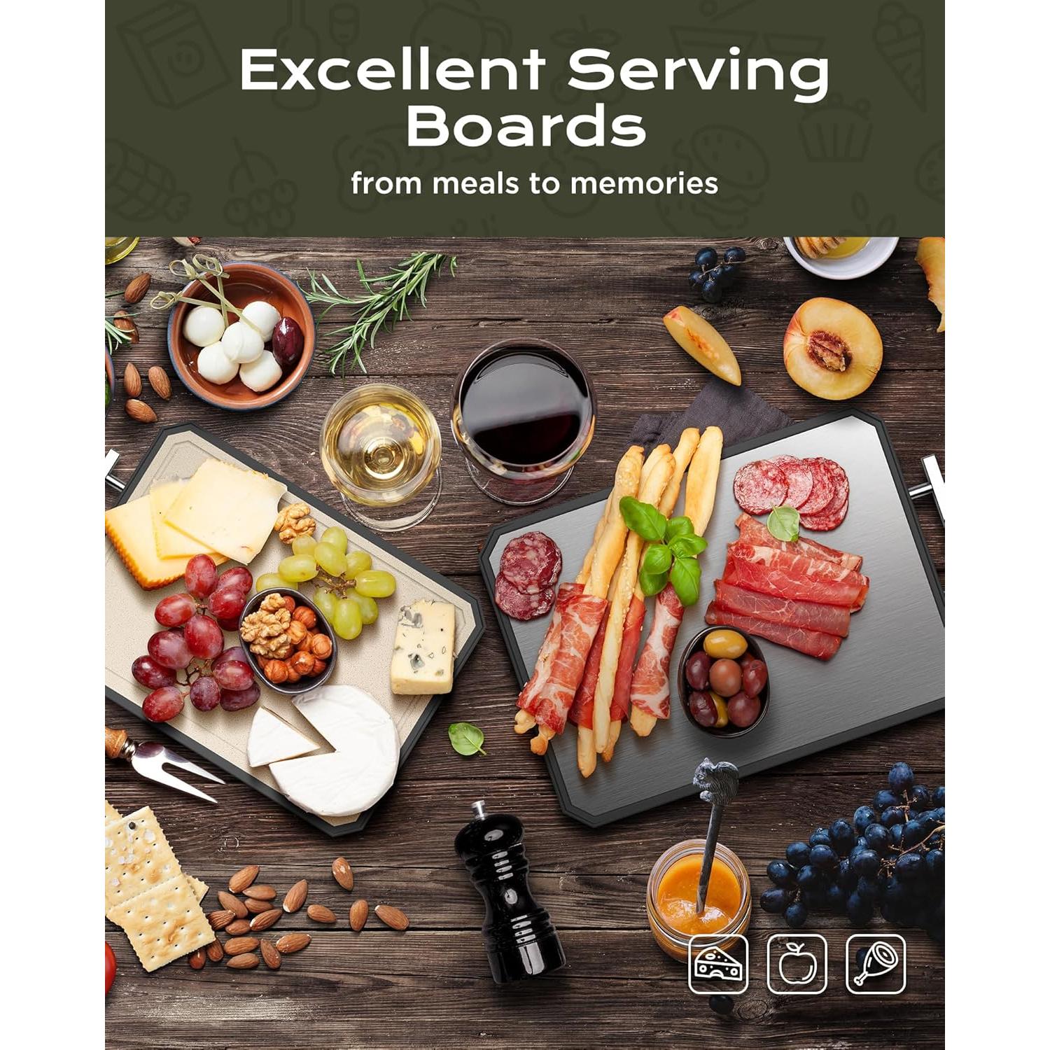 Tabla de Cortar Acero Inoxidable SNOWCLAD 40.64x27.94 cm