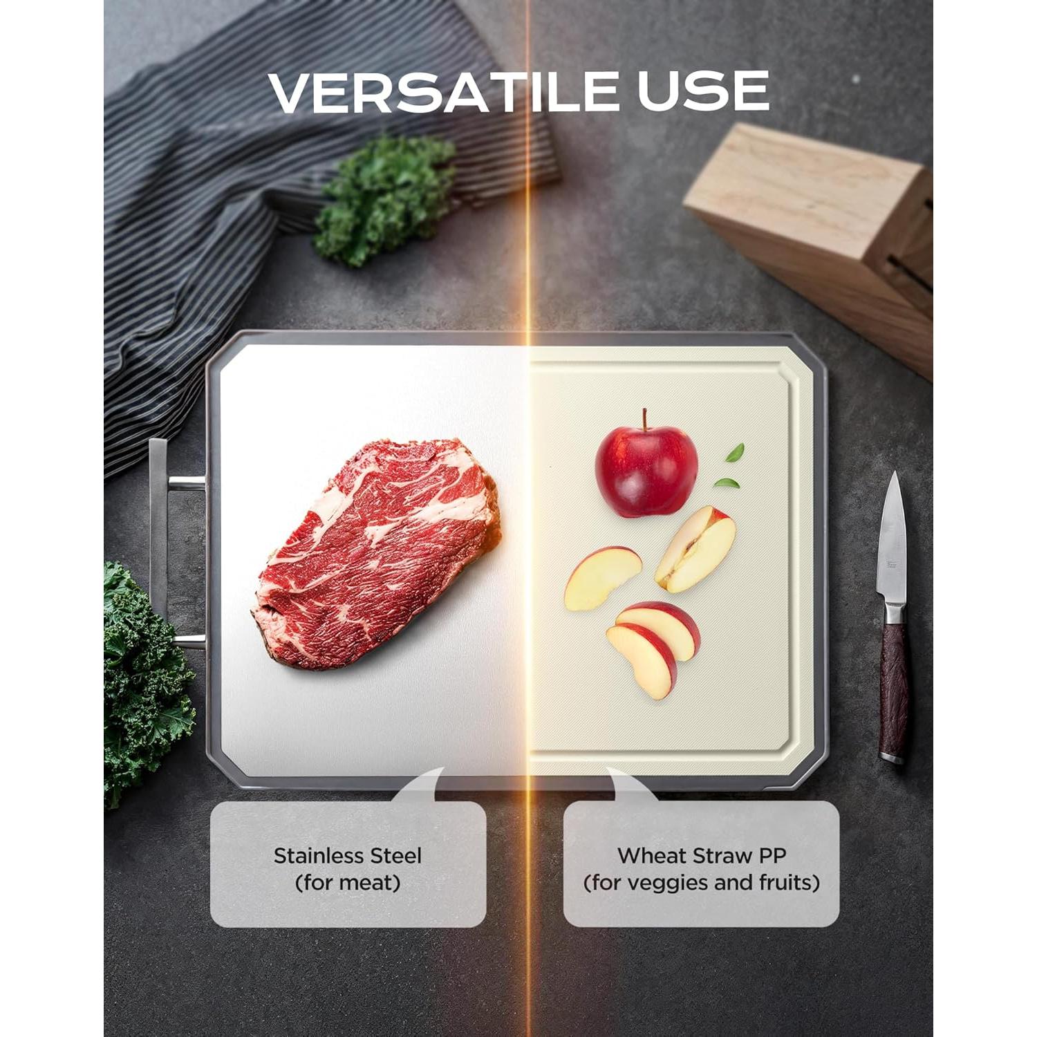 Tabla de Cortar Acero Inoxidable SNOWCLAD 40.64x27.94 cm