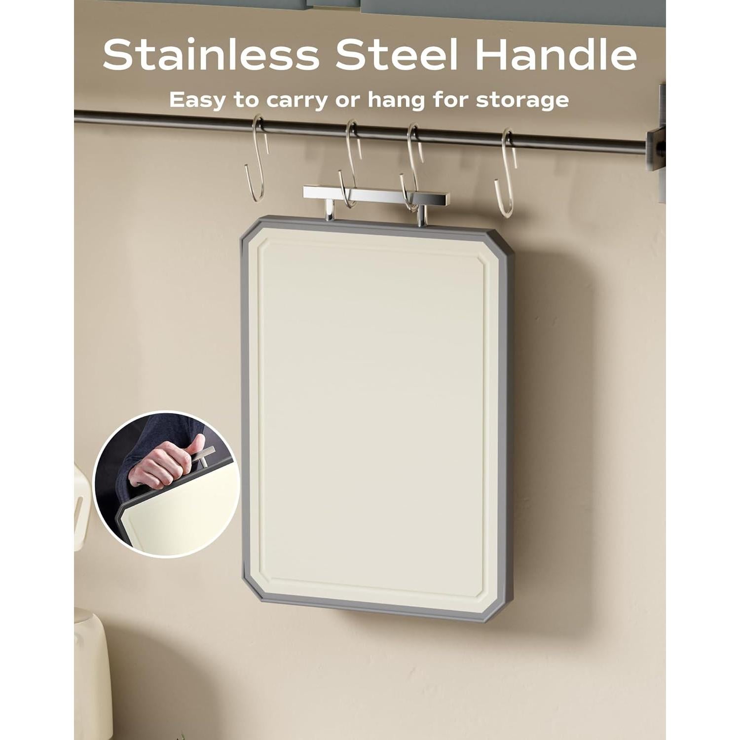 Tabla de Cortar Acero Inoxidable SNOWCLAD 40.64x27.94 cm