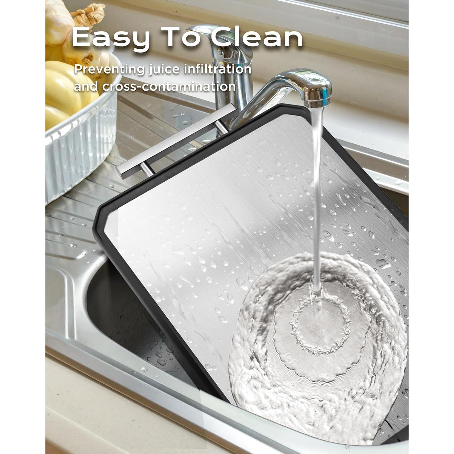 Tabla de Cortar Acero Inoxidable SNOWCLAD 40.64x27.94 cm