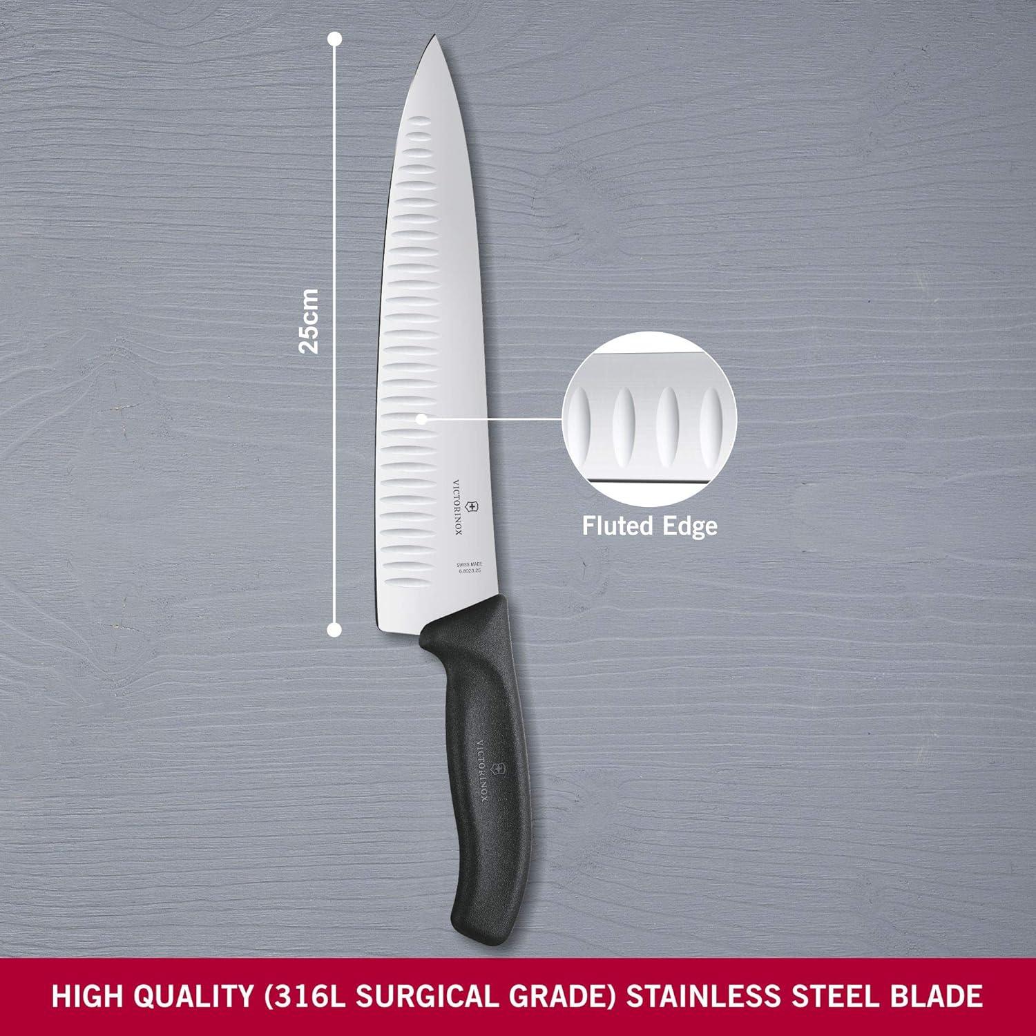 Cuchillo de Carving Victorinox Swiss Classic 25cm Bisel Ondulado
