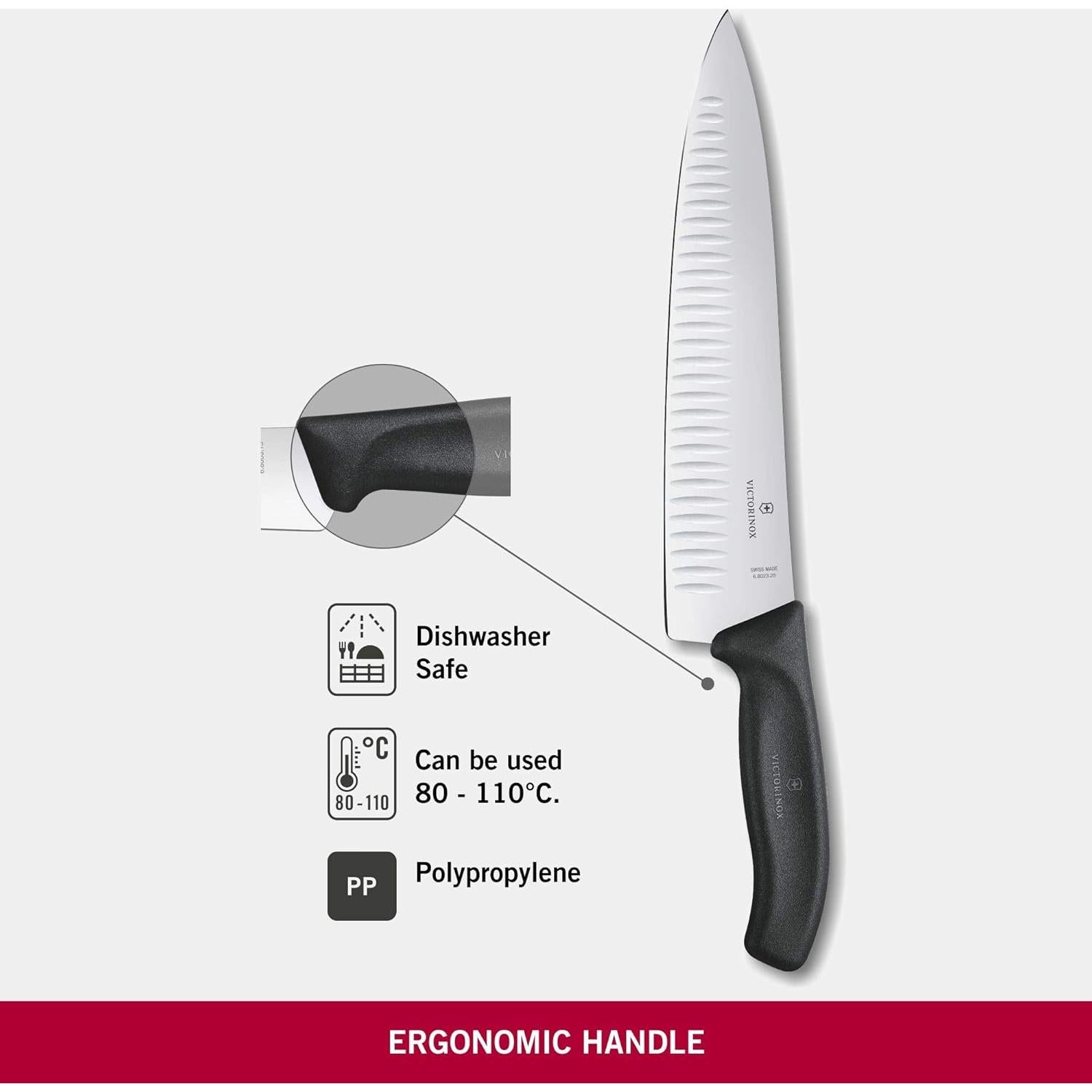 Cuchillo de Carving Victorinox Swiss Classic 25cm Bisel Ondulado