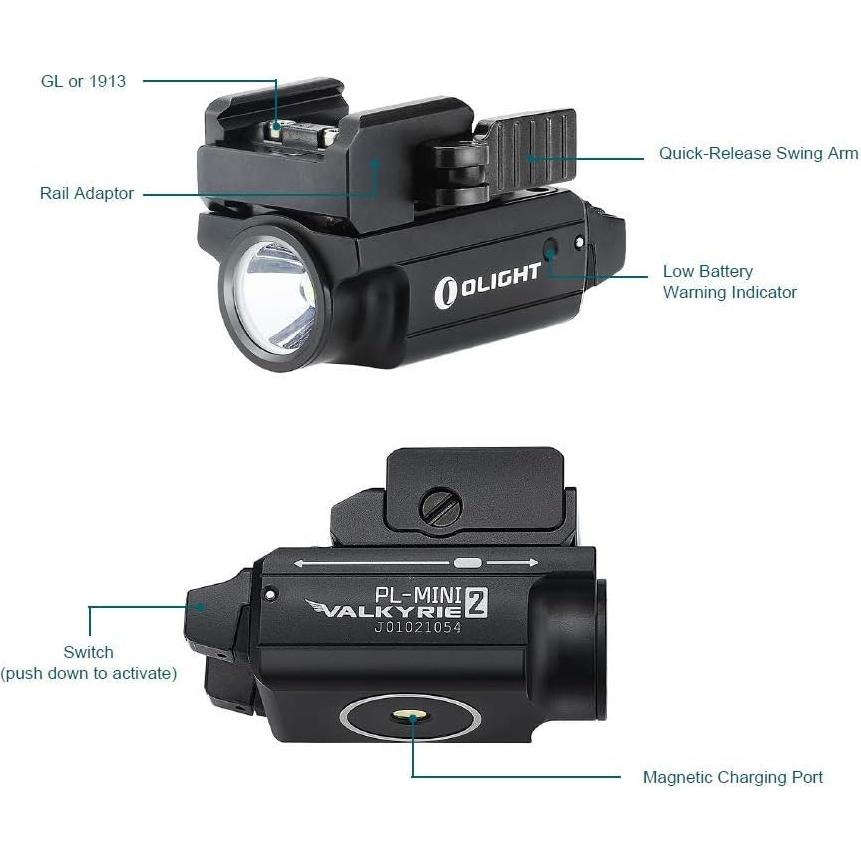 Linterna Táctica OLIGHT PL-Mini 2 600 Lúmenes USB Compacta