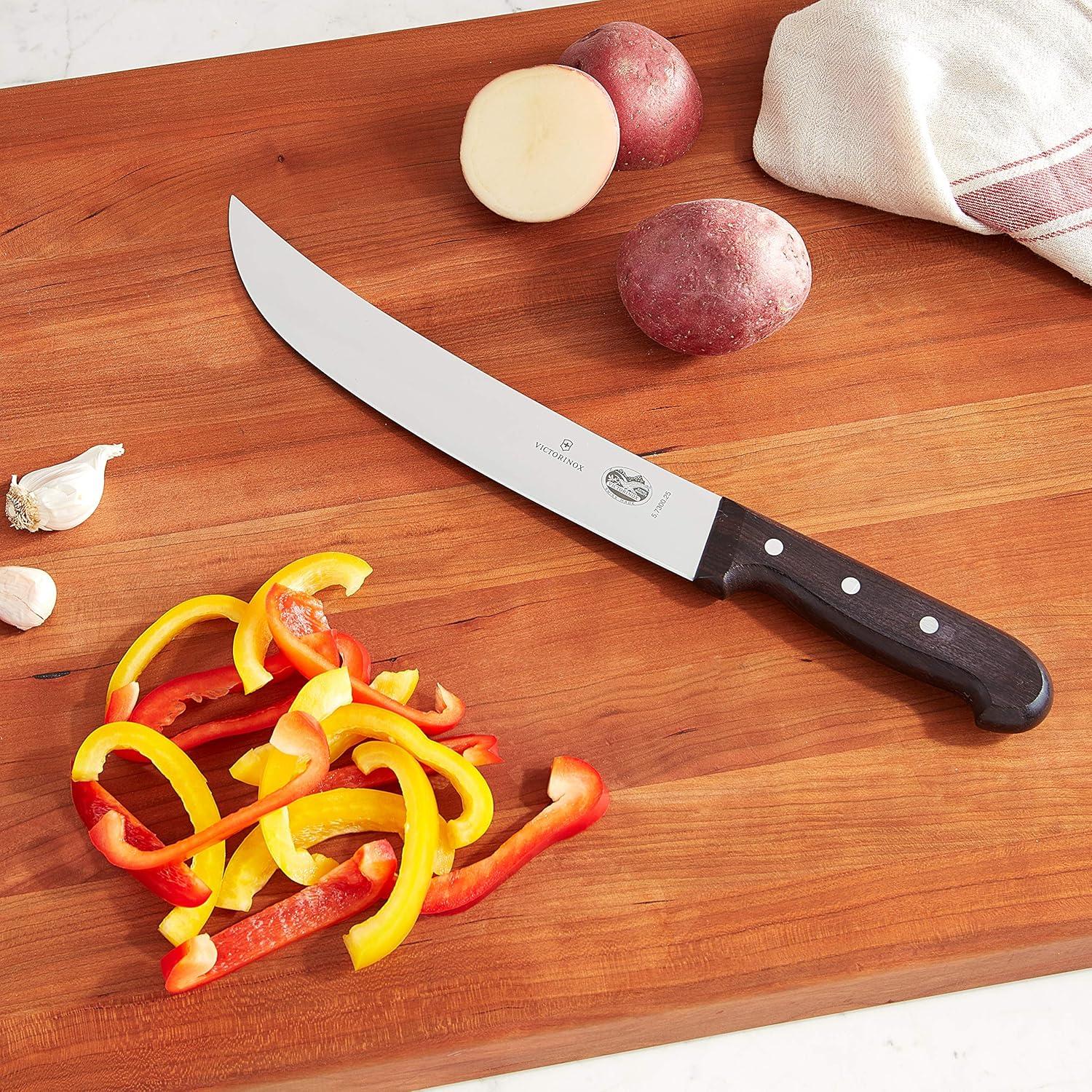 Cuchillo Cimeter Curvado Victorinox 25.4 cm Mango Madera