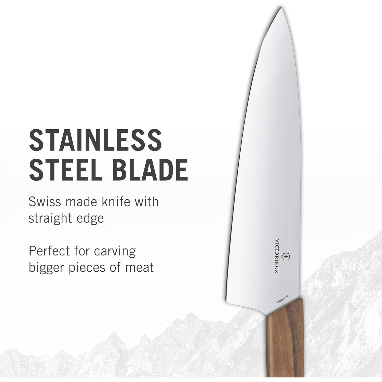 Cuchillo de Carving Victorinox 20 cm Acero Inoxidable Nogal