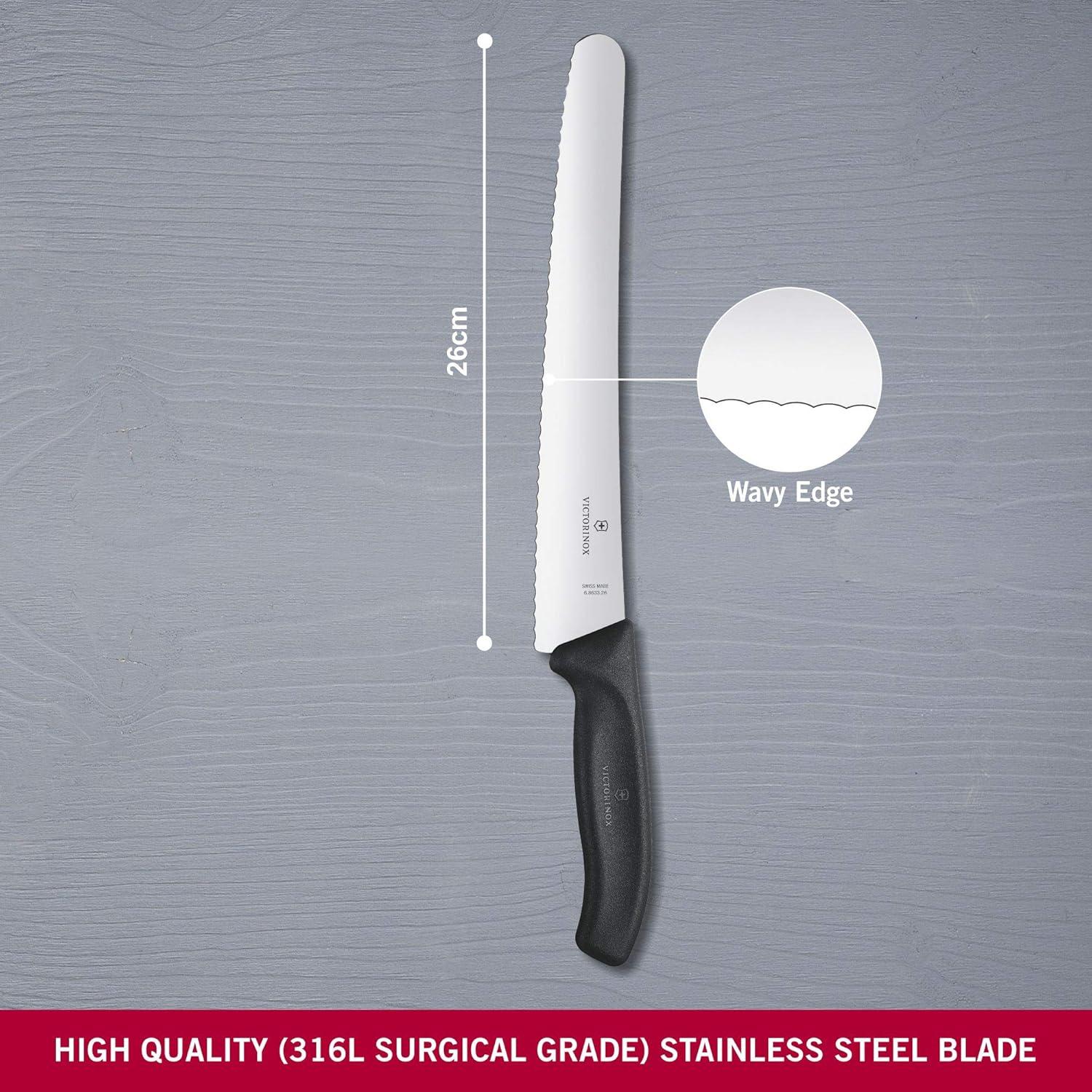 Cuchillo de Pastelería Victorinox 26 cm Acero Inoxidable Negro