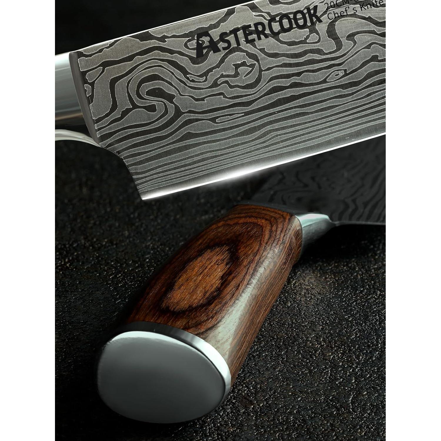 Cuchillo de Chef Astercook 20.32 cm Acero Inoxidable Profesional