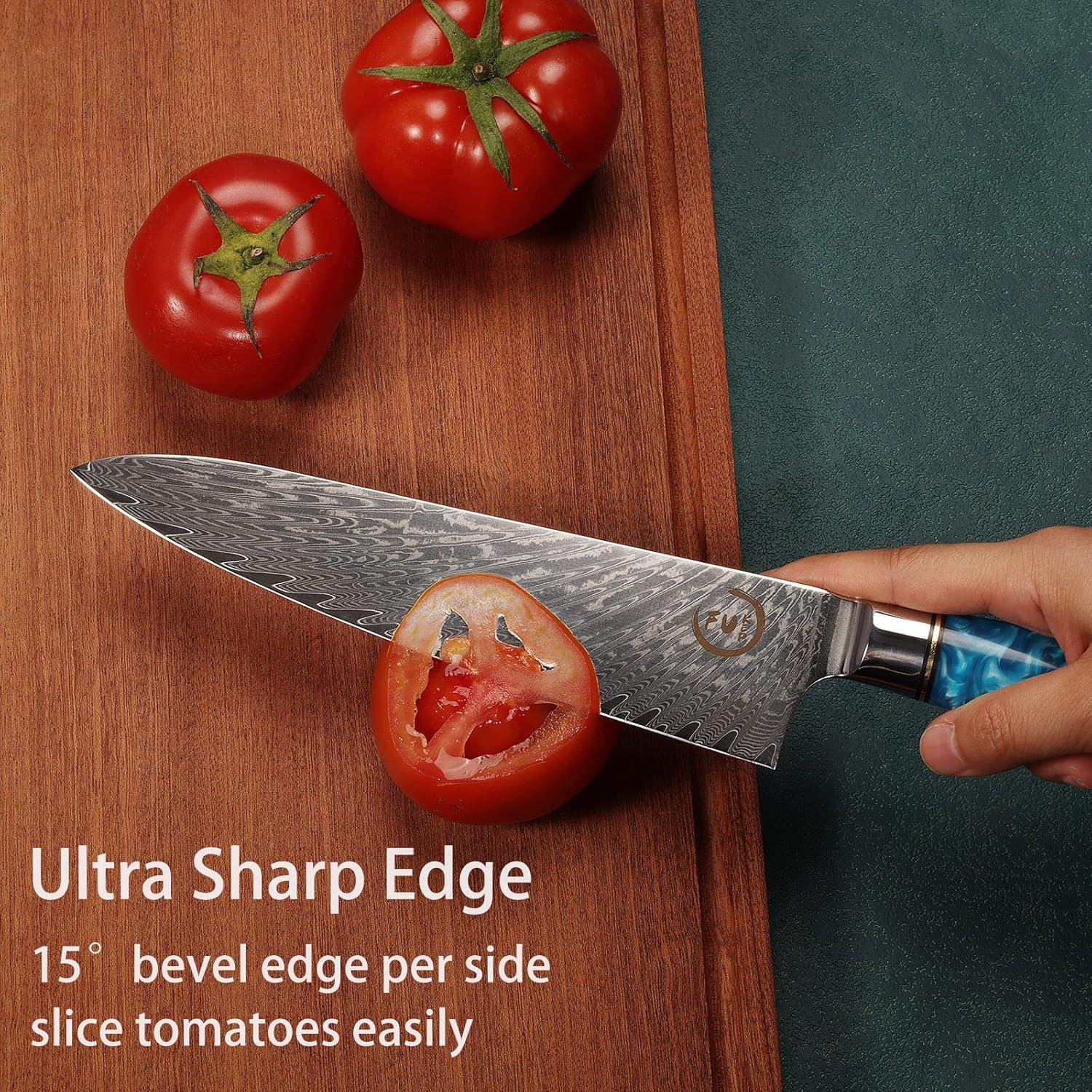 Cuchillo de Chef 20.3 cm Fukep Damasco VG10 Acero Alto Carbono