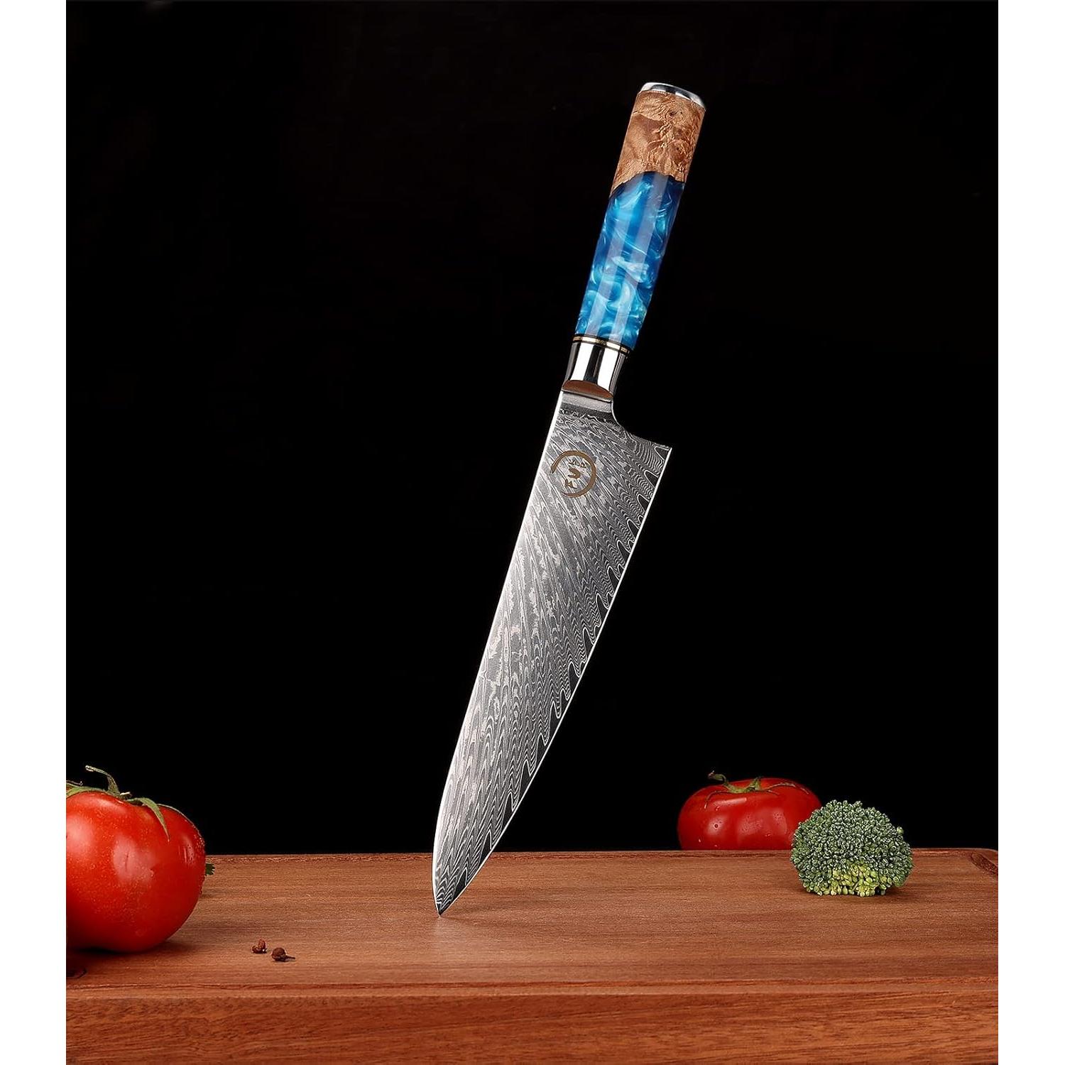 Cuchillo de Chef 20.3 cm Fukep Damasco VG10 Acero Alto Carbono