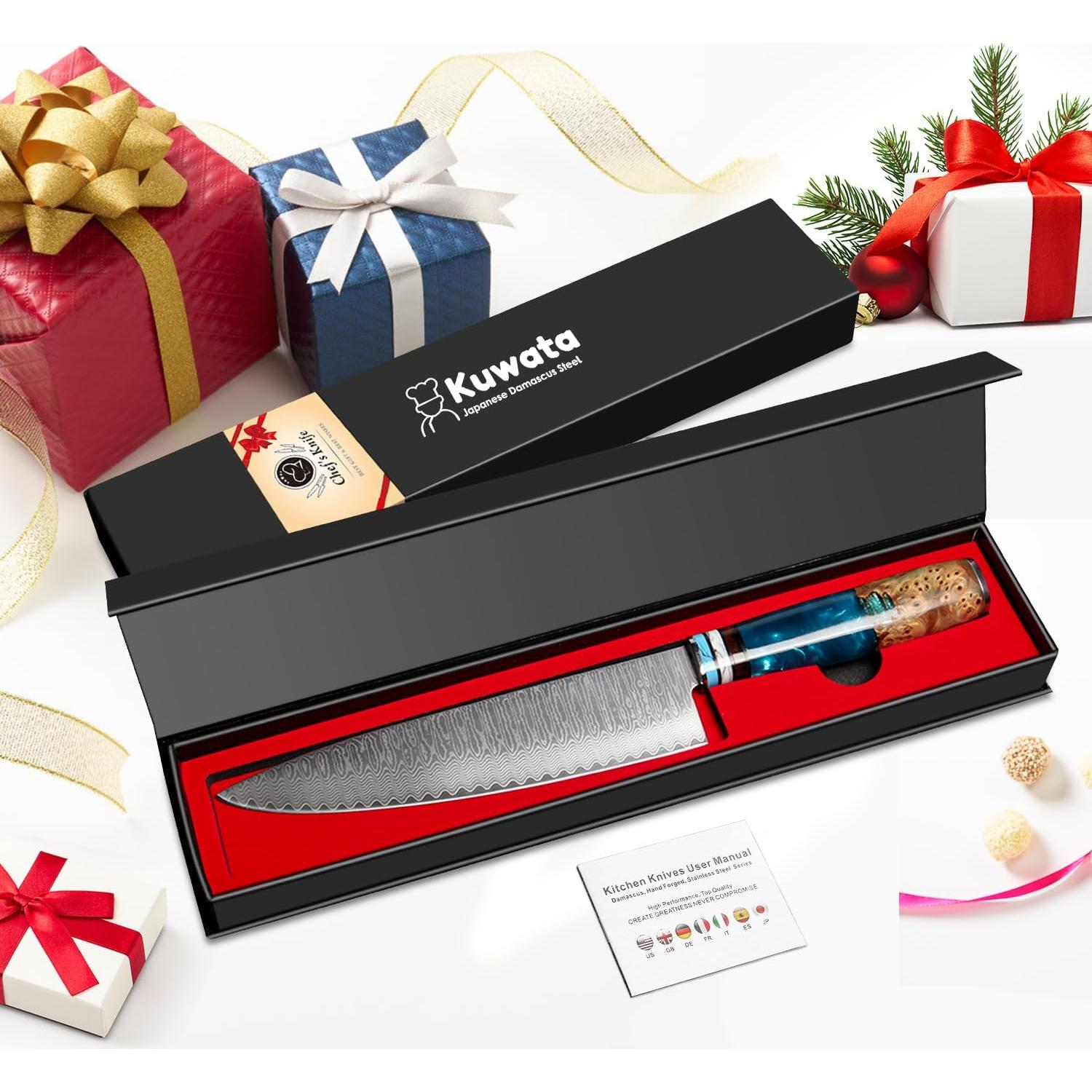 Cuchillo de Chef Kuwata 20 cm Damasco VG10 Acero Inoxidable