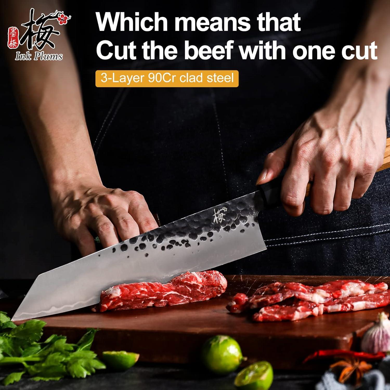 Cuchillo de Chef Kiritsuke 23 cm Tinta de Ciruelas Acero Inoxidable