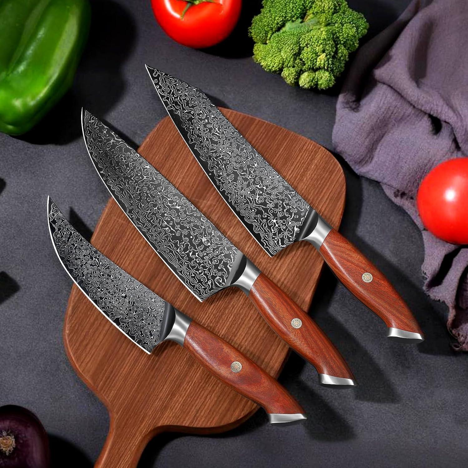 Cuchillo de Chef Freelander 20.32 cm Damasco VG10 Mango Nogal