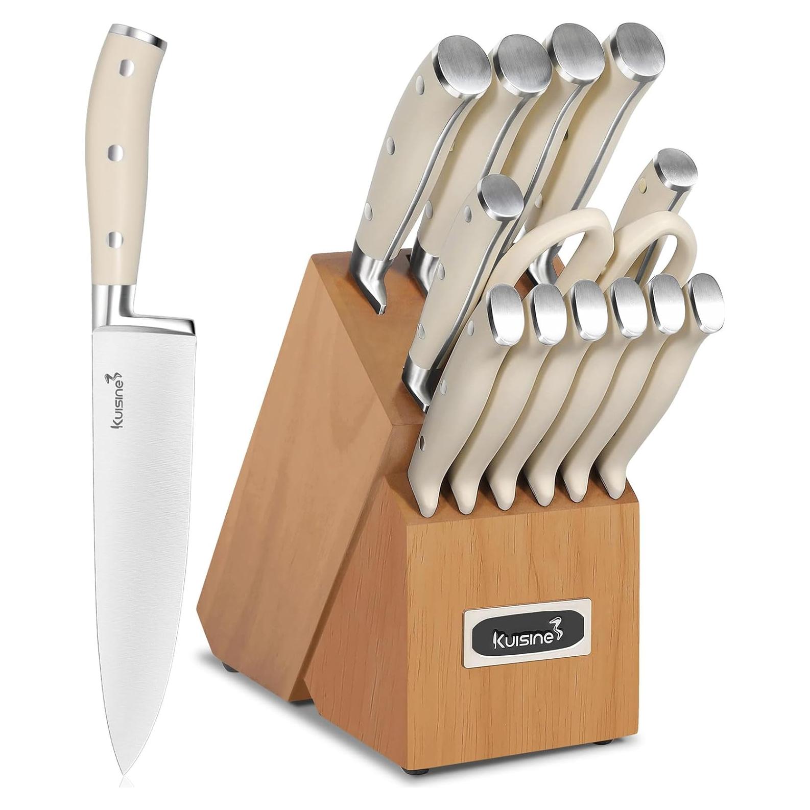 Juego de Cuchillos de Chef Kuisine 15 Piezas Acero Inoxidable