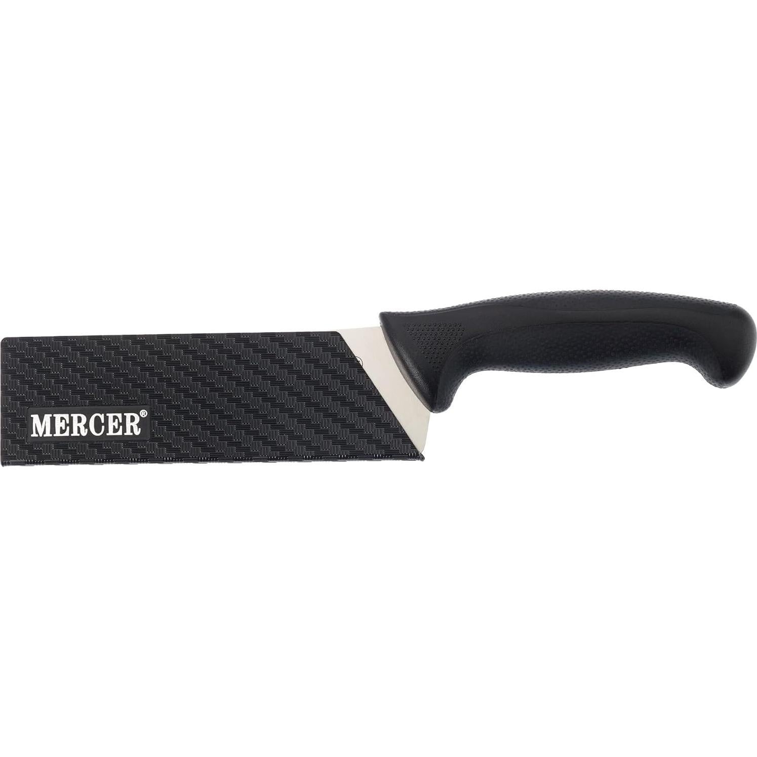 Guardia de cuchillo Mercer Culinary 20.32x5.08cm Fieltro Negro