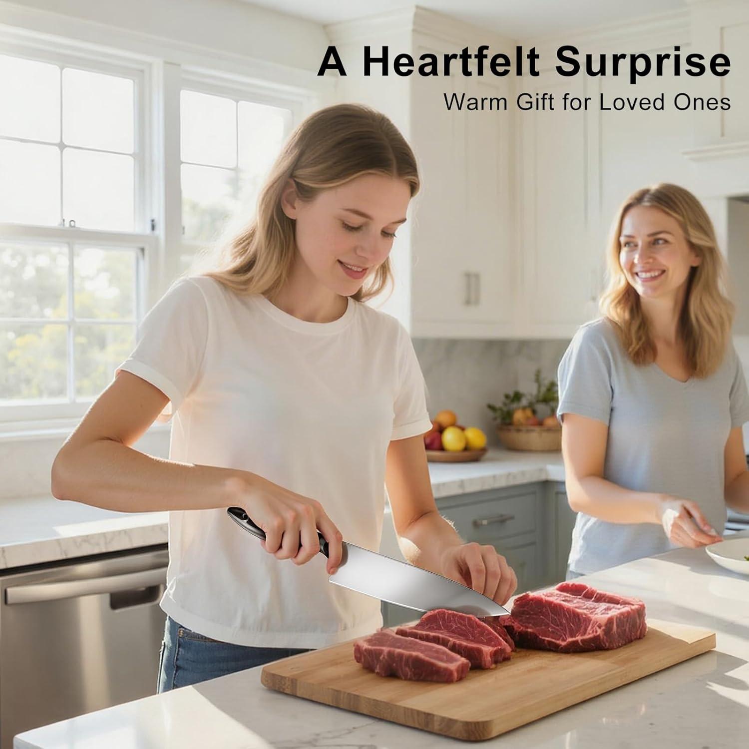 Cuchillo de Chef YONOVAK 20 cm Acero Alemán Antideslizante